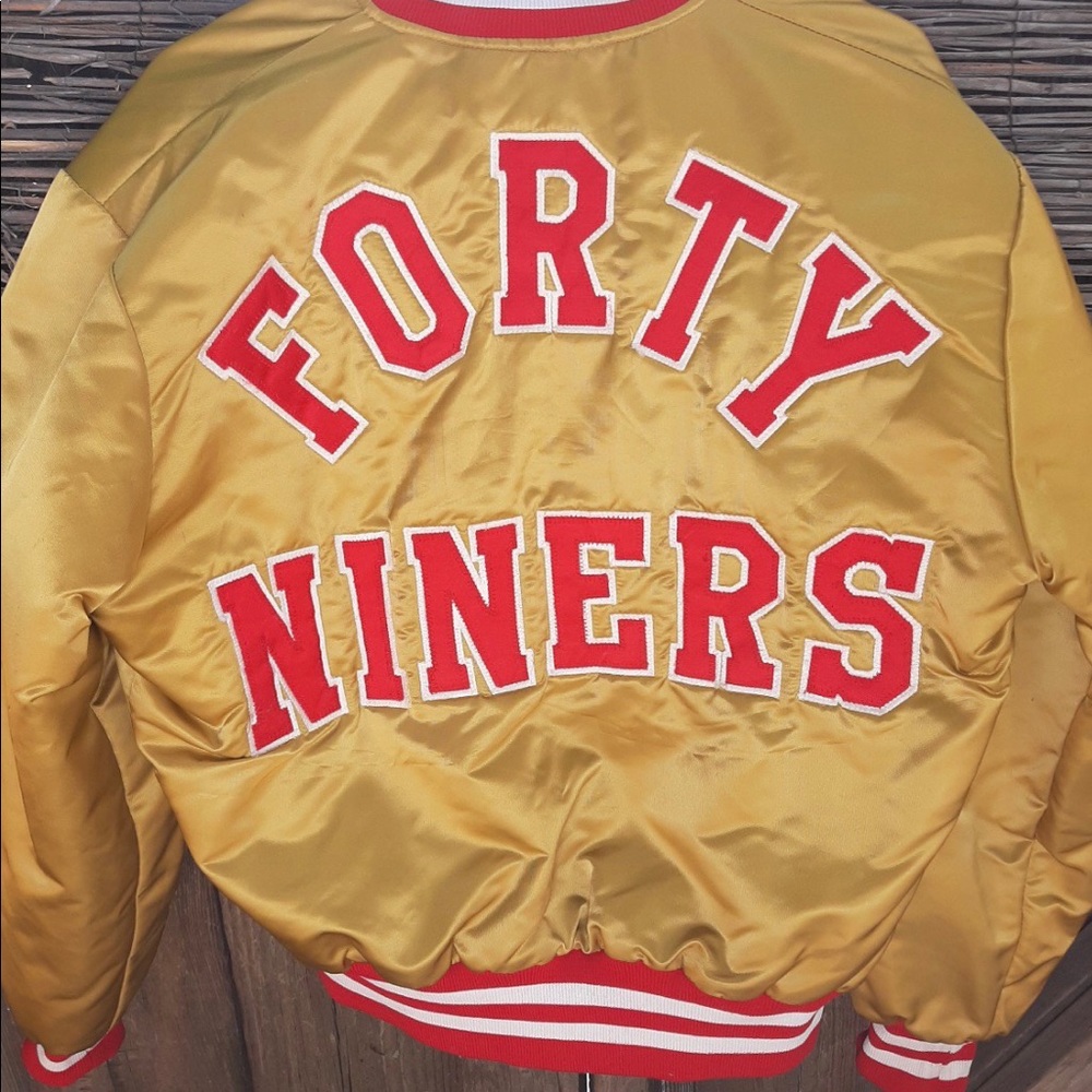 SOLD! - VTG Tim Mcauliffe SF 49ers Satin Jacket